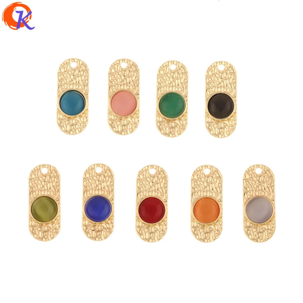 Cordial Design 100Pcs 10*25MM Jewelry Accessories/Earrings Connectors/DIY Jewelry Making/Oval Shape/Hand Made/Earring Findings - Цвет: Random Mix