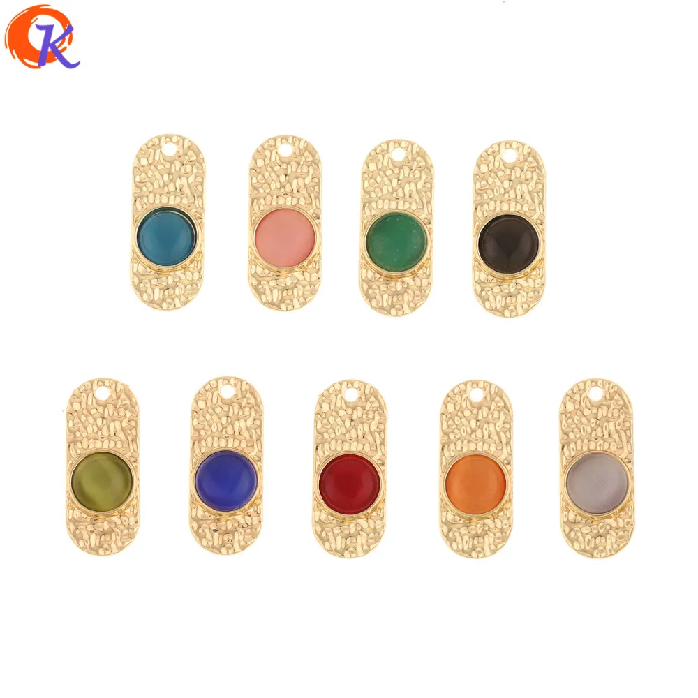 Random Mix Cordial Design 100Pcs 10*25MM Jewelry Accessories/Earrings Connectors/DIY Jewelry Making/Oval Shape/Hand Made/Earring Findings - Цвет: Random Mix