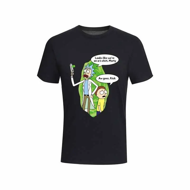

Rick and Morty Middle Finger T Shirt Men Cotton Tshirt Short Sleeve T-Shirt Funny Cartoon Tee Summer Top Streetwear
