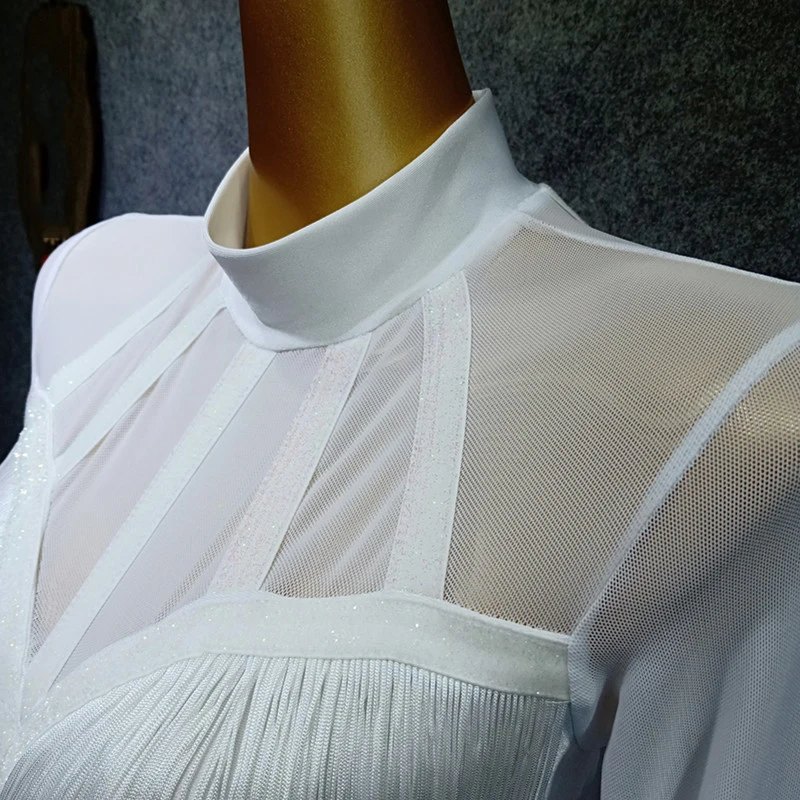 3 цвета платье для латинских танцев для женщин Vestido Flecos кисточки Фламенго Румба/Танго/Сальса практическое платье конкурентное платье для танцев