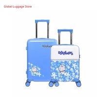 Doraemon мультфильм дети носить на багаже дорожная сумка вид Спиннер чемодан