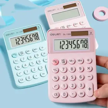 

Pro Cartoon Mini Calculator 8 Digits Display Dual Power Supply Cute Candy Calculadora Solar Hesap Calculatrice Solaire