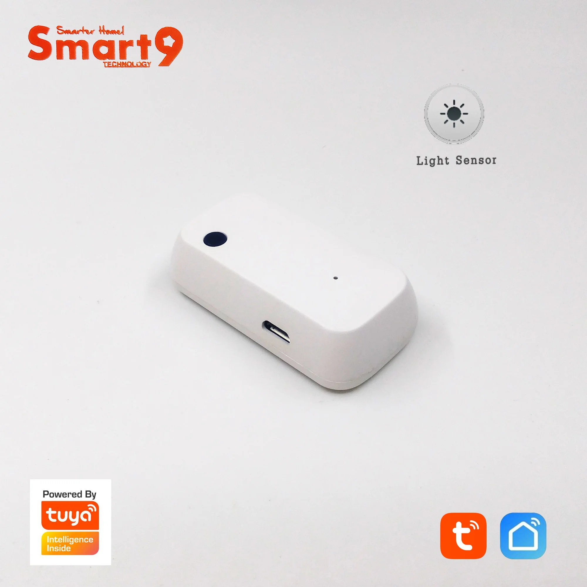 Светильник Smart9 работает с приложением Smart Life датчик освещения работающий от