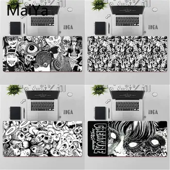 

Maiya Top Quality Junji Ito Tees Horror Customized laptop Gaming mouse pad Free Shipping Large Mouse Pad Keyboards Mat