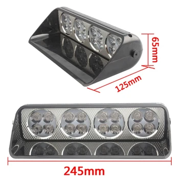 

16 LED Auto Car Police Flash Strobe Light Dash Emergency 18 Flashing Led Lamp Blue Warning Light Day Running Flash Light