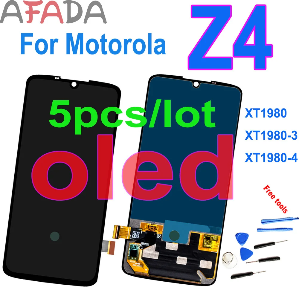 5pcs 6.4&quot OLED LCD Touch Screen Digitizer Display Assembly For Motorola Moto Z4 XT1980 XT1980-3 Replacement XT1980-4 | Мобильные