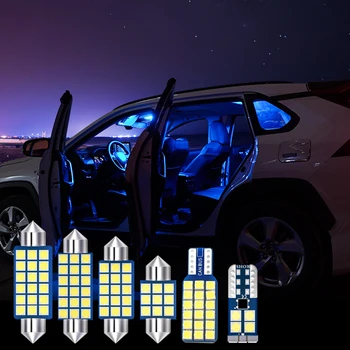 

7x Error Free LED Bulbs Car Interior Dome Reading Lamps Vanity Mirror Trunk Lights For Hyundai Santa Fe 2013 2014 2015 2016 2017