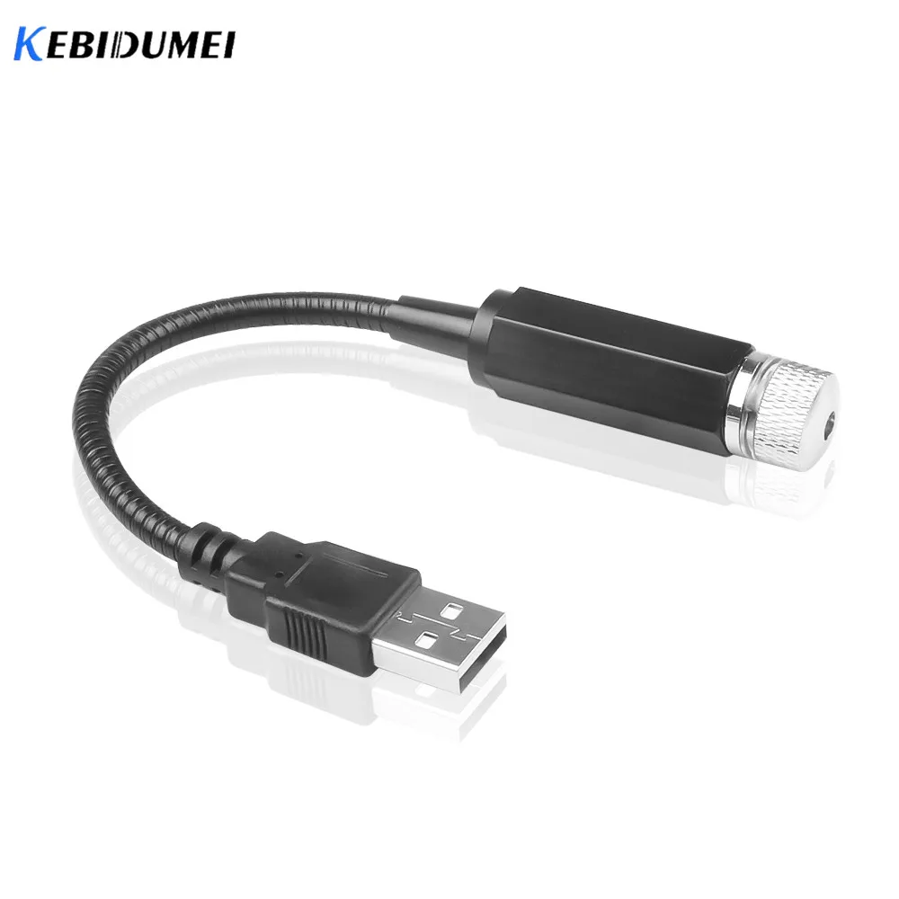 Автомобильный атмосферный светильник USB звездное небо лампа украшение звезда Потолочный проекционный светильник Лазерная крыша интерьерный автомобильный светильник