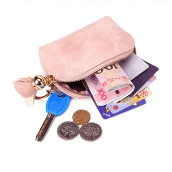 

Women Wallets Girl Mini Wallet Female Tassel Pendant With Flower Small Card Bag Lady Zipper Coin Purse Card Holder Hot Sale 2020