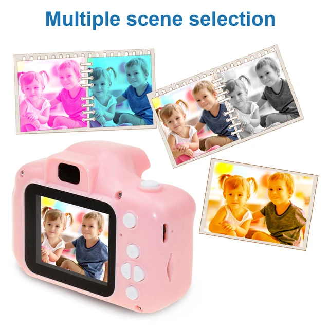 Children's Camera Waterproof 1080P HD Screen Camera Video Toy 8 Million Pixel Kids Cute Cartoon Camera Outdoor Photography Kids 4