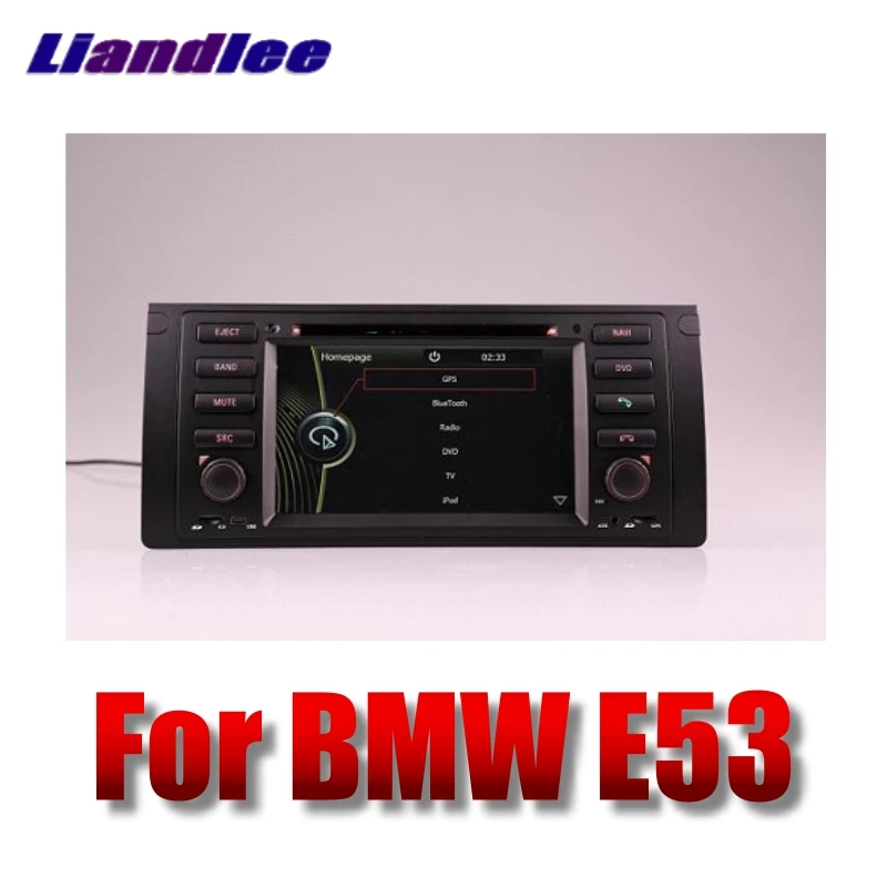 Автомобильный мультимедийный плеер Liandlee NAVI для BMW X5 E53 с DVD BT автомагнитола стерео