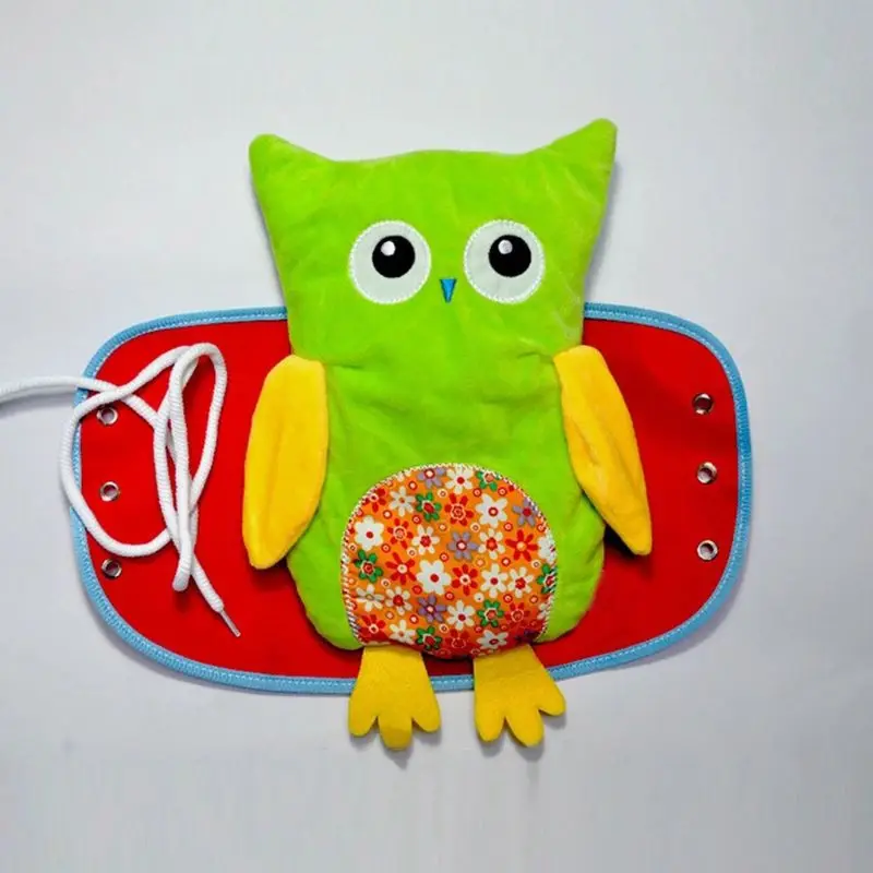  4 Pcs Toddlers Learn to Dress Owl Doll Toys Kid Early Education Basic Life Skills Teaching Toys - 4000544411431