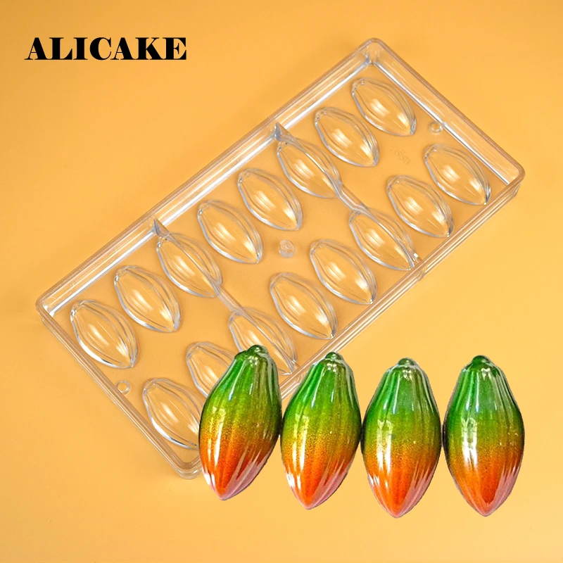 Chocolate Candy Bars Mold Polycarbonate Plastic Baking Pastry Cake Decorating Tools Tray Form for Bakery Party Molde Chocolate