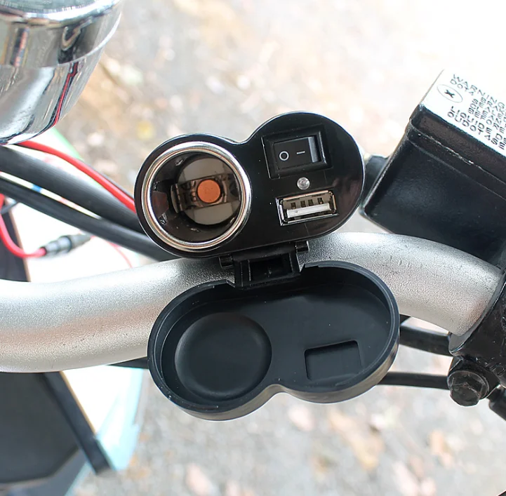 1 шт. USB2.1 зарядное устройство для мобильного телефона прикуриватель сиденье 2 в 1 модификация мотоцикла аксессуары водонепроницаемый 12 В