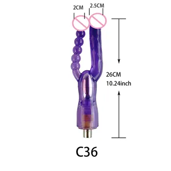A2 Sex Machine  Dildos Attachment For 3XLR Machine Male Jelly Color Dildo Vibrator Massager Masturbation Sexual Stimulation 6