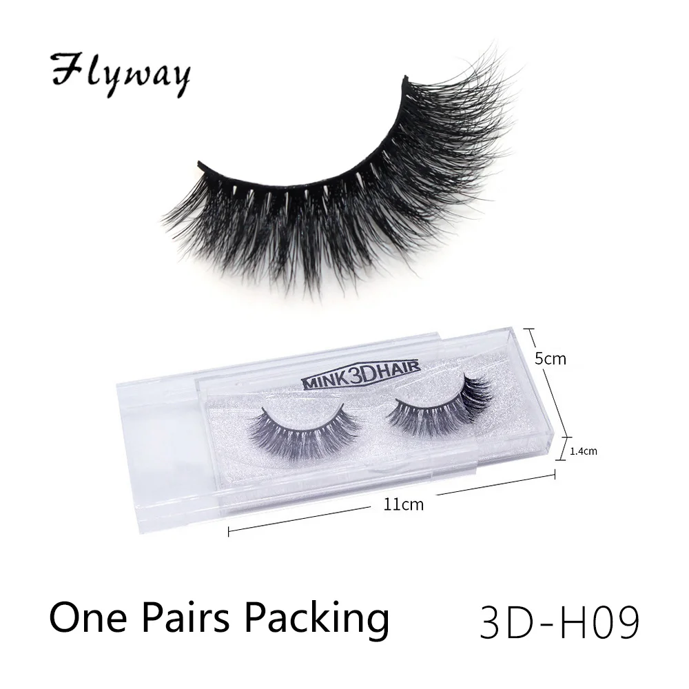 3DH норковые ресницы оптом Minks ресницы одна пара упаковка - Цвет: 3D-H09