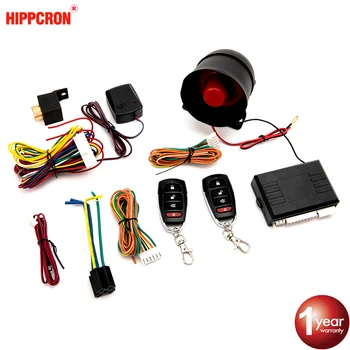 

1-Way Car Alarm Vehicle System Universal Protection Security System Keyless Entry Siren + 2 Remote Control Burglar