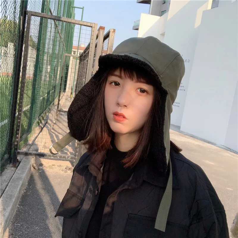 Новинка, ретро мягкая шапка Lei Feng, защита ушей, ветрозащитная теплая шапка для мужчин и женщин, зимняя бархатная Лыжная шапка для полета