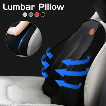 

Soft Memory Foam Lumbar Support Back Massager Waist Cushion Pillow for Chairs In The Car Seat Pillows Home Office Relieve Pain