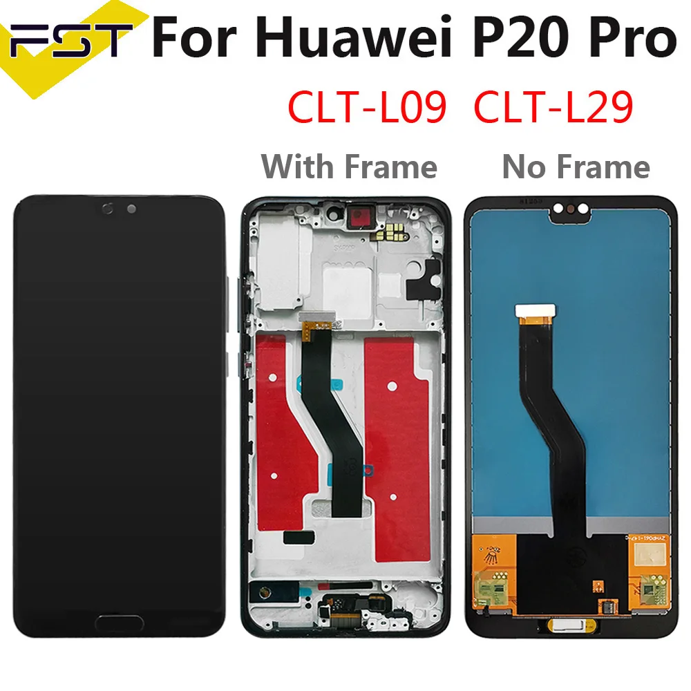 ЖК-дисплей и дигитайзер сенсорного экрана в сборе для Huawei P20 Pro TFT Замена CLT-L04 CLT-L09