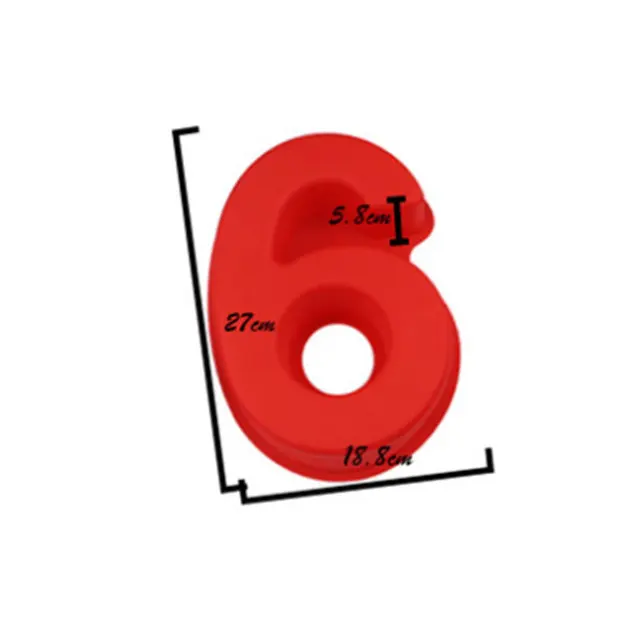 10 Inches Large Arabic Numeral Silicone Mold 0-9 Number Shape Baking Mold Wedding Birthday Anniversary Cake Decoration Tool 6