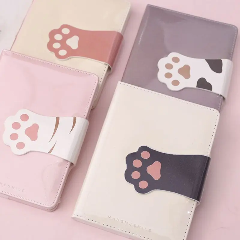 

Cute Cat Claw Magnetic Buckle Notebook Notepad Journal Sketchbook Diary Planner