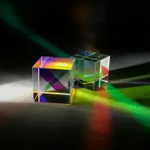 Призма комбайн куб 6 сторон оптический RGB Стекло Лен квадратный призма с светильник коробка подарок X4YD