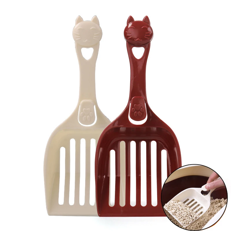 

Durable Pet Dog Cat Plastic Cleaning Tool Puppy Kitten litter Scoop Cozy Sand Scoop Poop Shovel Product For Pets Cat Supplies