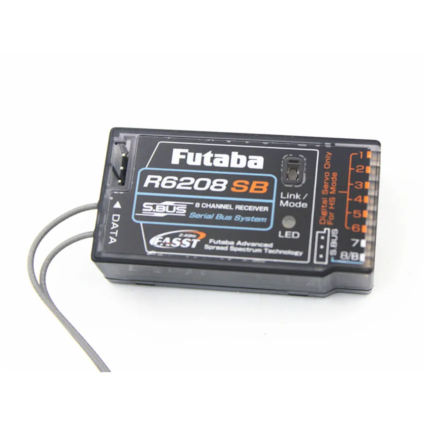 US $164.78 Futaba R6208SB 24GHz FASST 8Channels High Voltage Rx 8FG Super Receiver Remote Control Drone Frame Receiver For Rc Drone Parts