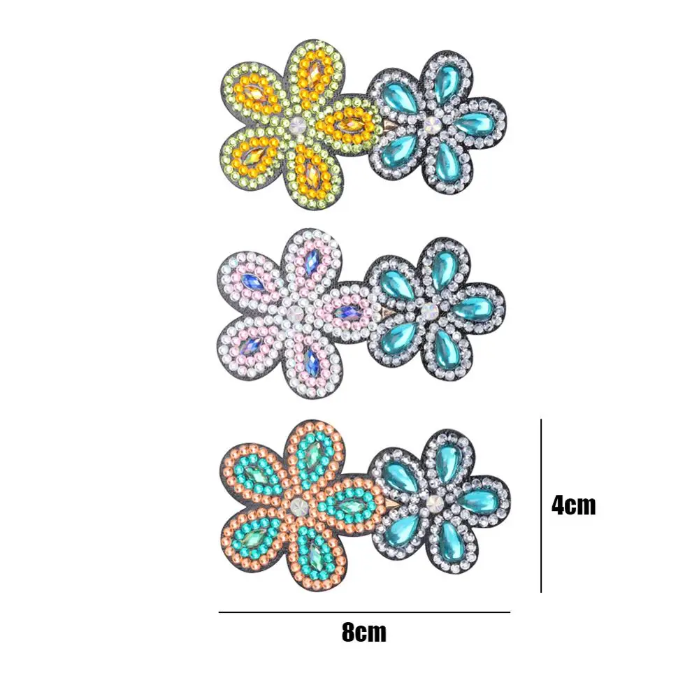 3 шт. DIY Алмазная картина заколка для волос заколка бабочка стразы заколки для волос "сделай сам" ручной работы заколка для волос шпилька для укладки волос Декор - Цвет: S