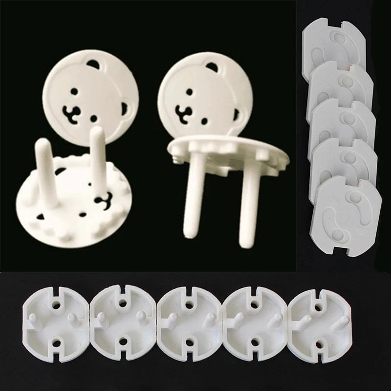 Rotate-Cover Electric-Protection-Socket Security-Locks Baby Safety Children Plastic EU