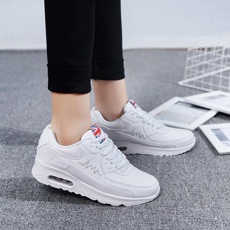 leather running shoes womens