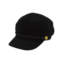 Хит, унисекс, газетная Кепка, берет, берет в стиле винтаж, одноцветные, зимние, черного цвета, теплые шапки для женщин, восьмиугольные шапочки для женщин