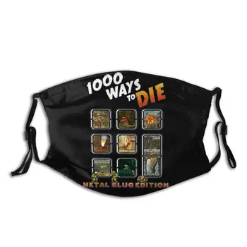 

Cartoon 1000 Ways To Die Metal Slug Quality Print Reusable Face Mask Great Anti-Bacterial Filters Inside