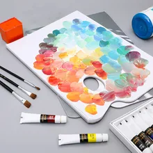 Акварельная Тонер-палитра, художественная пигментная палитра, одноразовая моющаяся немаскарадная Тонер-бумага, акриловое масло