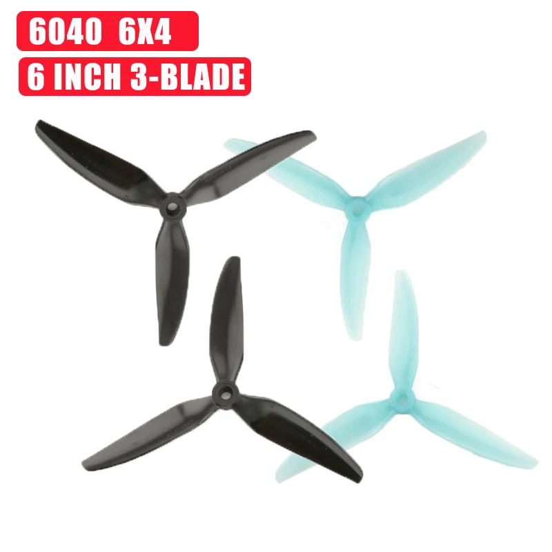 

2Pairs HQProp DP6X4X3V1S Durable 6040 6x4 6 Inch 3-Blade Propeller for RC Drone FPV Racing DIY Accessories Replacement Parts
