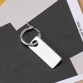 

Acecare 925 silver style design dream square earrings Personality creative style simple and delicate earrings