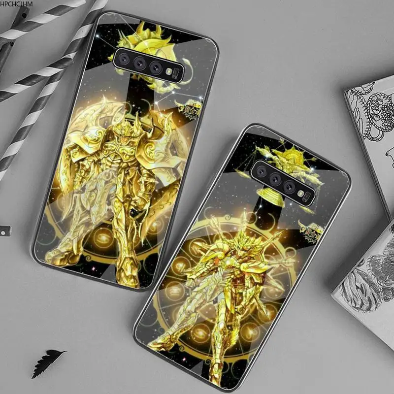 HPCHCJHM Saint Seiya чехол для телефона из закаленного стекла Samsung S20 Plus S7 S8 S9 S10 Note 8 9 10 |