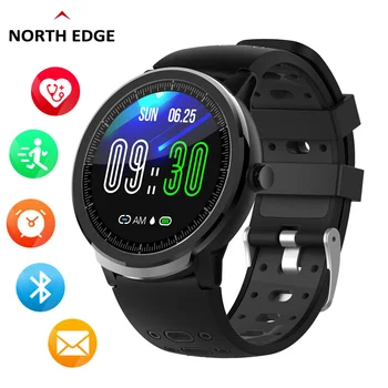

NORTH EDGE Men Smart Watch HD Screen Waterproof IP67 Heart Rate Tracker Blood Pressure Monitor Bluetooth Smartwatch