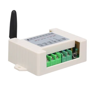 

2CH Motor Remote Control Switch Smart Switch Motor Door Window Curtain Wireless Switch Module with RF Transmitter Remote Control
