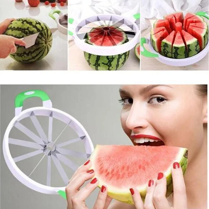 Kitchen Watermelon Slicer Creative Melon Cutter Knife Stainless