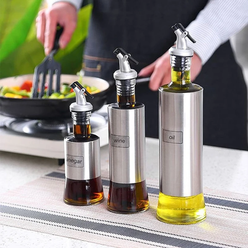 1 Pcs Oil Bottle Stopper Lock Plug Seal Leak-proof Food Grade Rubber Nozzle Sprayer Liquor Dispenser Wine Pourer Kitchen Bar Too