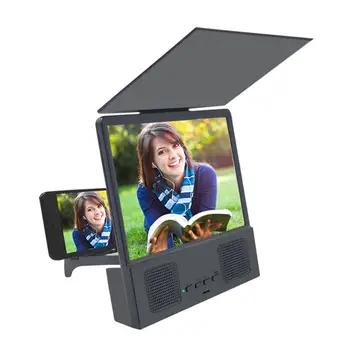 

New Cell Phone Screen Magnifier HD Mobile Video Magnifier Bluetooth Speaker Portable Foldable Phone Projector 3D Video Amplifier