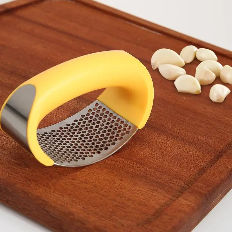 Multi-function Manual Garlic Presser Curved Grinding Slicer Chopper Stainless Steel Presses Cooking Gadgets Tool | Дом и сад