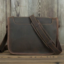 Мужские портфели, сумка для ноутбука, кожаная сумка для работы в офисе, сумки-мессенджеры, мужские кожаные портфели Crazy Horse, деловая сумка