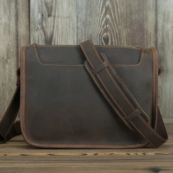 

Men's Briefcases Laptop Bag Leather Lawyer/office Bags Messenger Bags Men's Crazy Horse Leather Briefcases Business Bag