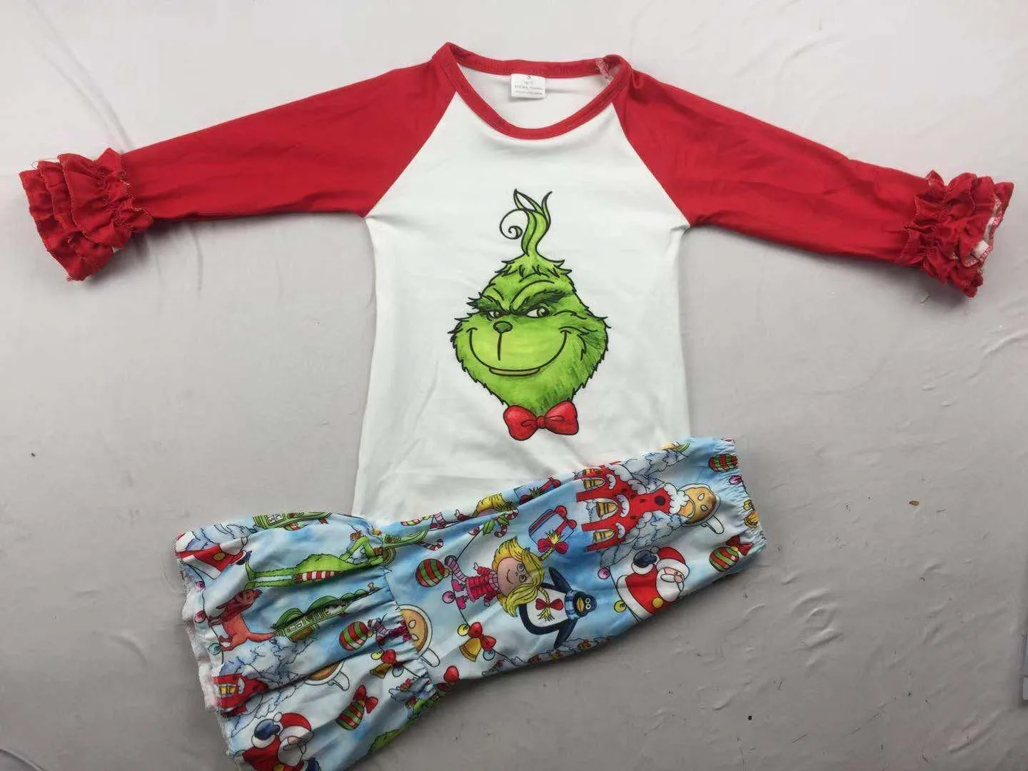 Рождественский костюм для девочек с цветочным узором