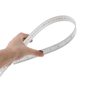

Stainless Steel Double Side Measuring Straight Edge Ruler 60cm Silver 53CC