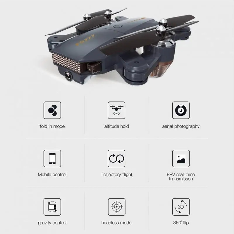 

FQ35 RC Drone 480P 720P Helicopter FPV Camera WIFI Quadcopter Gravity Sense Foldable