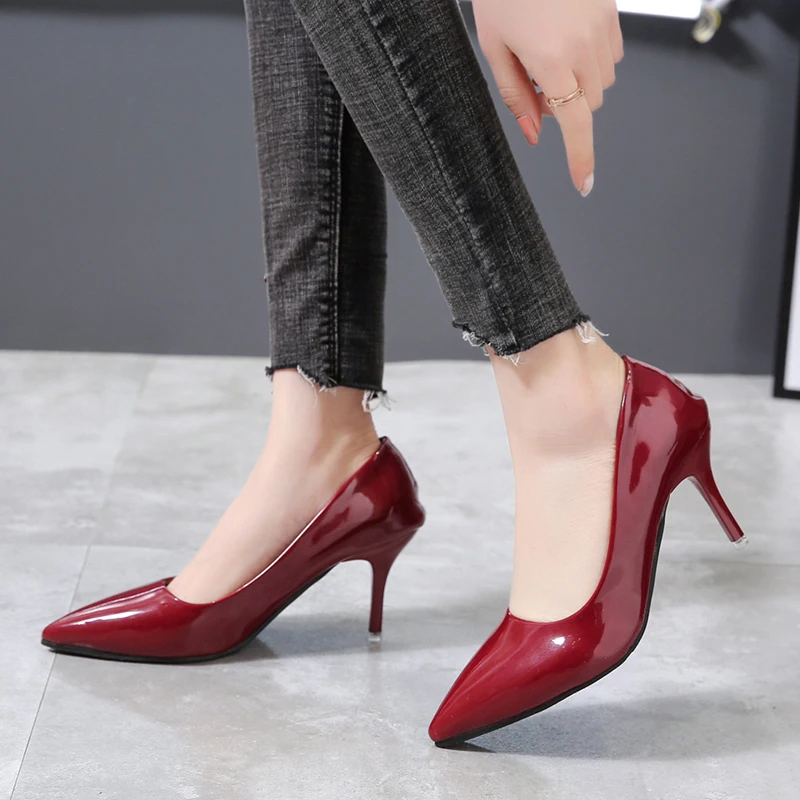 Women's Pumps 7cm Thin Heels  Dress Classic Shoes Super Big Size 49 50 Plus Size megamarketplace Experience both style and co...